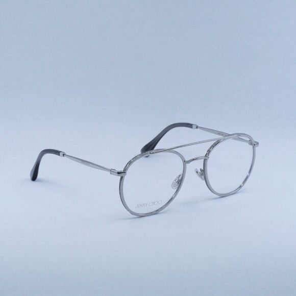 Jimmy Choo JC230 0YB7 00 Eyeglasses Silver 51mm Round Frame - Picture 6 of 9